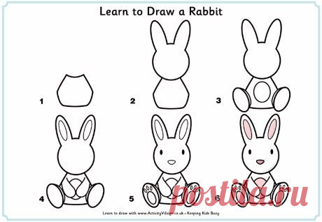 Учимся рисовать животных - Поделки с детьми | Деткиподелки