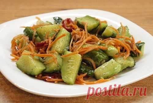 Огурцы по-корейски - видео рецепт