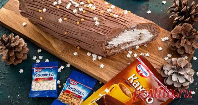 Рождественское полено пошаговый рецепт с фото на сайте академии Dr Oetker
