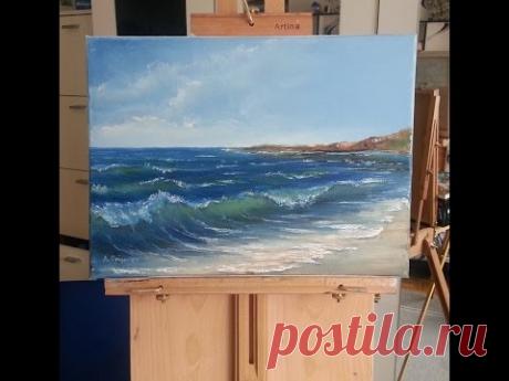 Художник Александр Григорьев. Море, волна, морской пейзаж маслом. Рисуем вместе!