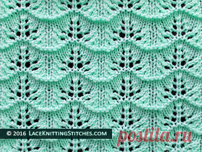 Lace Chart #23 | Lace Knitting Stitches