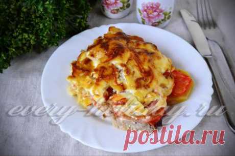 Мясо по-французски в духовке, рецепт с фото из свинины с картофелем