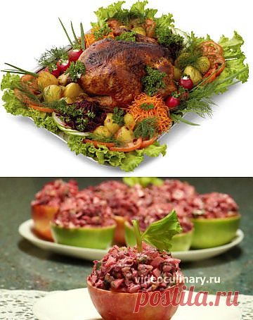 Салаты: мясные, рыбные, овощные