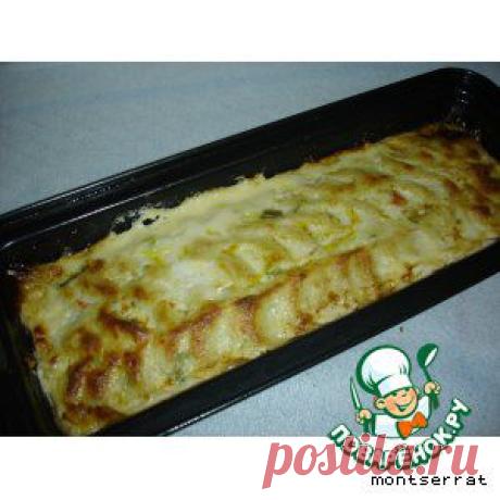 Рыбный пудинг с креветками - pastel de pescado y gambas - кулинарный рецепт