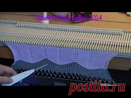 Machine Knit Chevron - YouTube