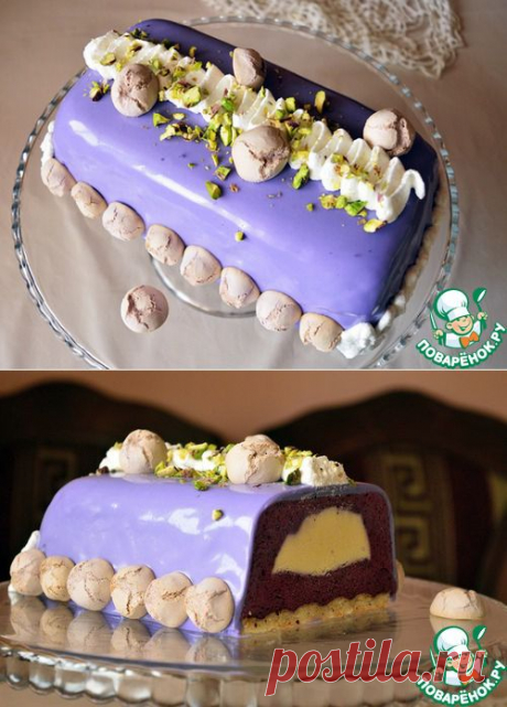 Черничный буше с кремю маскарпоне - кулинарный рецепт