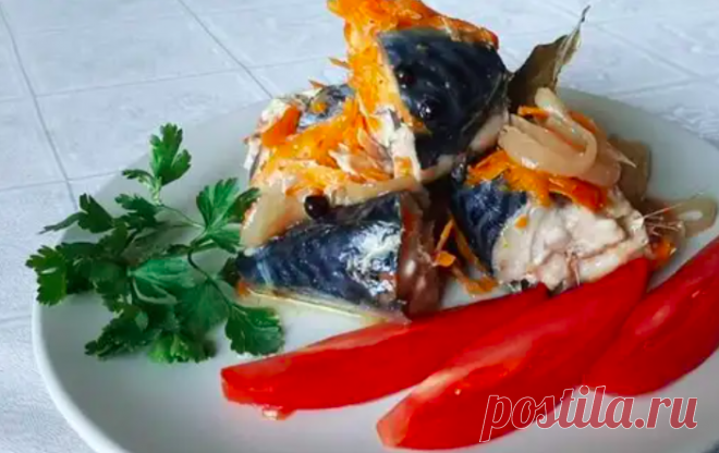 Скумбрия с овощами в духовке Скумбрия с овощами в банке и в духовке — надежный способ приготовления рыбы с собственном соку