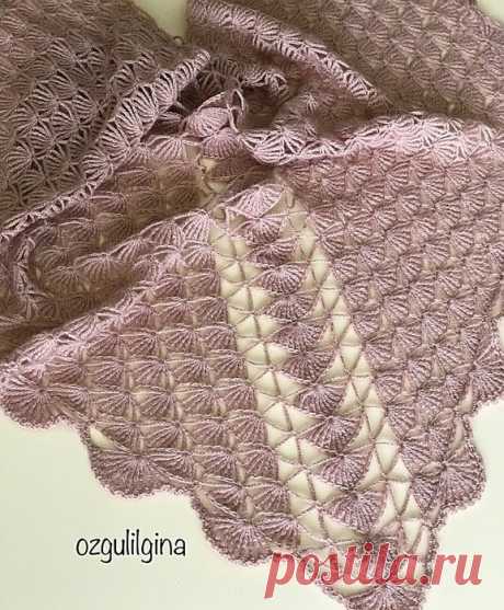 Шаль крючком , автор ozguligina
