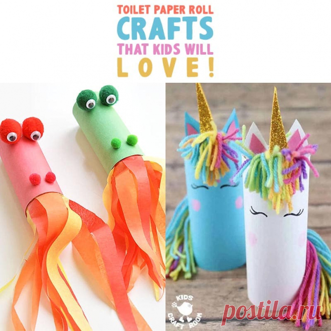 Toilet Paper Roll Crafts The Kids Will Love! - The Cottage Market These Toilet Paper Roll Crafts are going to be a hit with the Kids!  There are so many fun creations that can be made in a snap!  Requires little clean-up to!