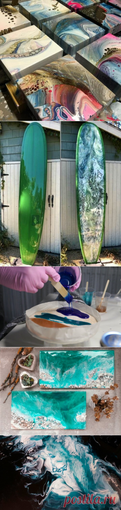 Техника Epoxy Resin Art и истоки рисования эпоксидной смолой