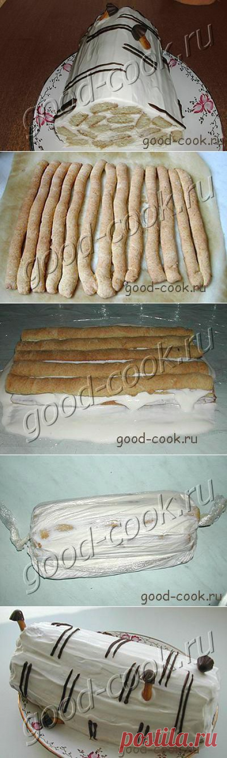 Хорошая кухня - торт &quot;Медовое полено&quot;. Кулинарная книга рецептов. Салаты, выпечка.