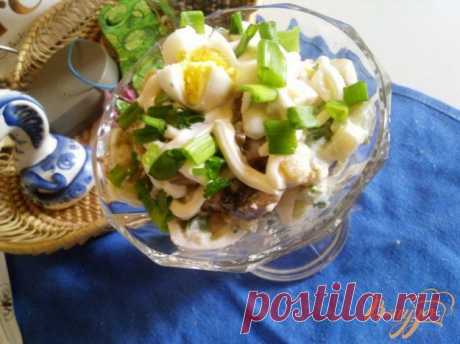 Картофельный салат с шампиньонами
