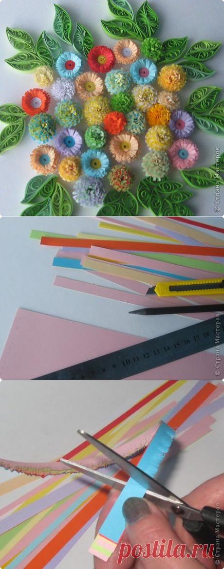 МК бахромчатые цветы | Страна Мастеров