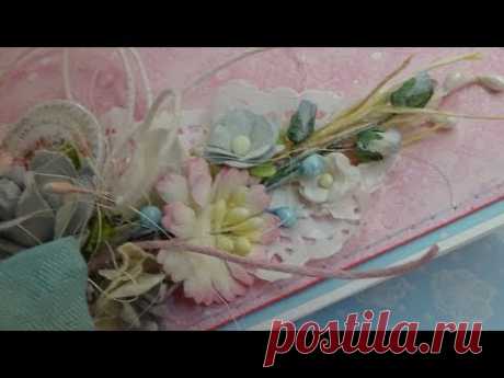 Открытка с цветочной композицией (угловая) - YouTube