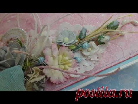 Открытка с цветочной композицией (угловая) - YouTube