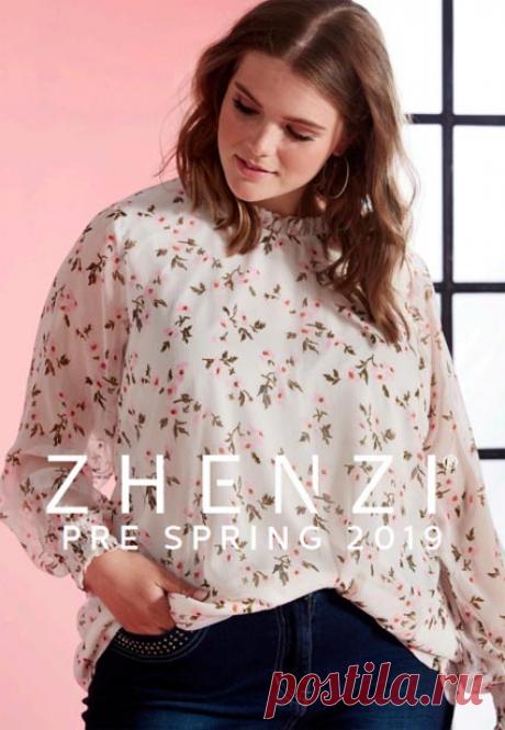 Весенние лукбуки женской одежды больших размеров датского бренда Zhenzi 2019