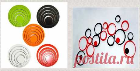 Горячие Продажа 2 комплекта / серия Деревянный Творческий Стерео Круг кольцо стены стикеры 3D стены настенной росписи украшения искусства Крытый Home Decor, принадлежащий категории подарок домашний декор и относящийся к декоративные планки