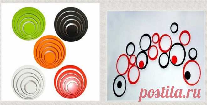 Горячие Продажа 2 комплекта / серия Деревянный Творческий Стерео Круг кольцо стены стикеры 3D стены настенной росписи украшения искусства Крытый Home Decor, принадлежащий категории подарок домашний декор и относящийся к декоративные планки