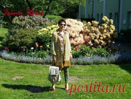 Кардиган в стиле хиппи &quot;Подсолнух&quot; 10.05.2015 - Вязание крючком и спицами - Группы Мой Мир