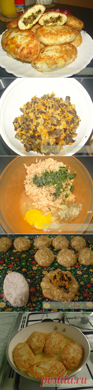 Котлеты с начинкой/Сайт с пошаговыми рецептами с фото для тех кто любит готовить