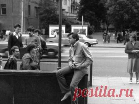 Николай Караченцов в Москве, 1977 год.