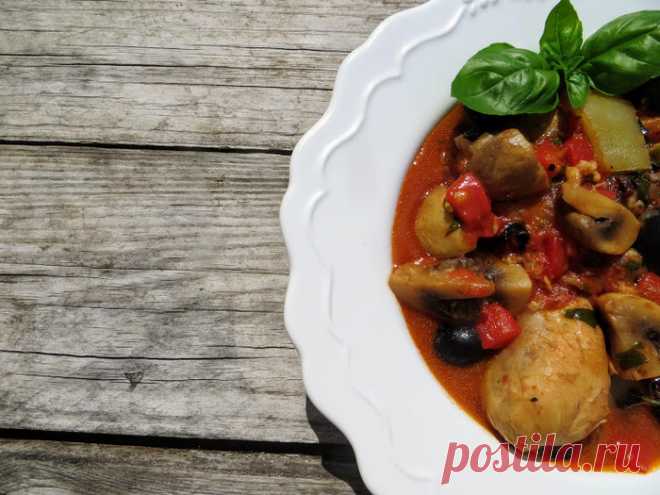 Курица в мультиварке (почти каччиаторе) - Вкусно - полезно - медиаплатформа МирТесен