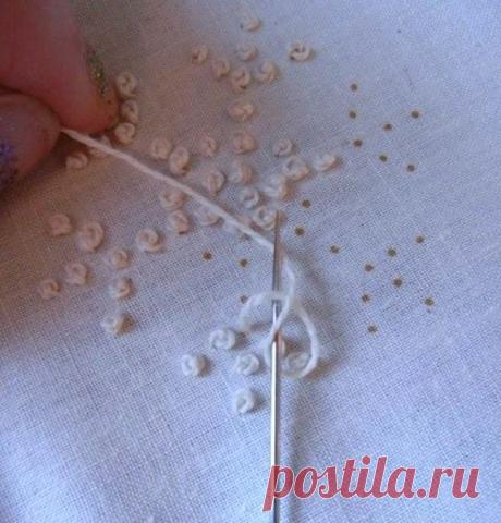 Colonial Knot | bordado primeros pasos