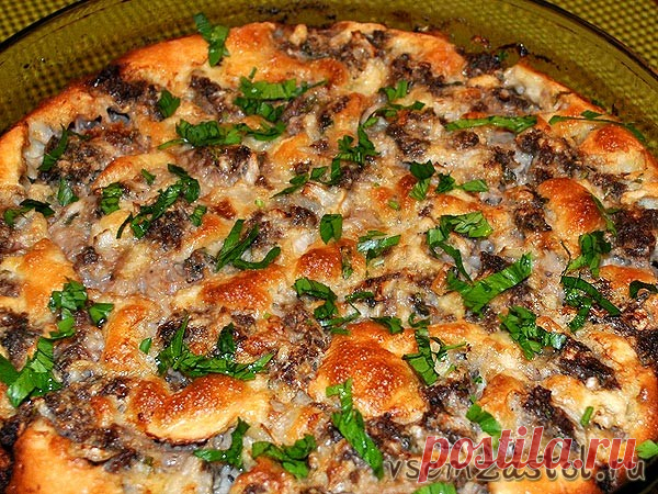 Пирог «Мясо в кляре».
