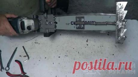 Приспособление для работы с деревом на базе УШМ В данном обзоре автор показывает, как сделать своими руками приспособление для работы с деревом на базе маленькой болгарки (УШМ). При помощи данного