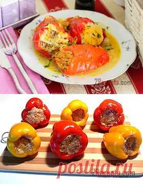 Рецепт: Фаршированные перцы - пошаговый фото рецепт приготовления