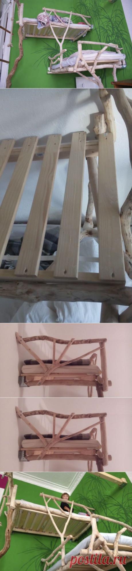 Оригинальная детская двухъярусная кровать своими руками | Своими руками