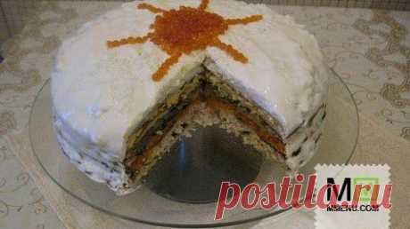 &quot;Солнечный круг - сметана вокруг&quot; - блинный торт - кулинарный рецепт. Миллион Меню