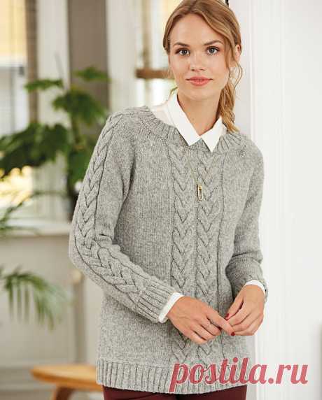 Джемпер с «косами»