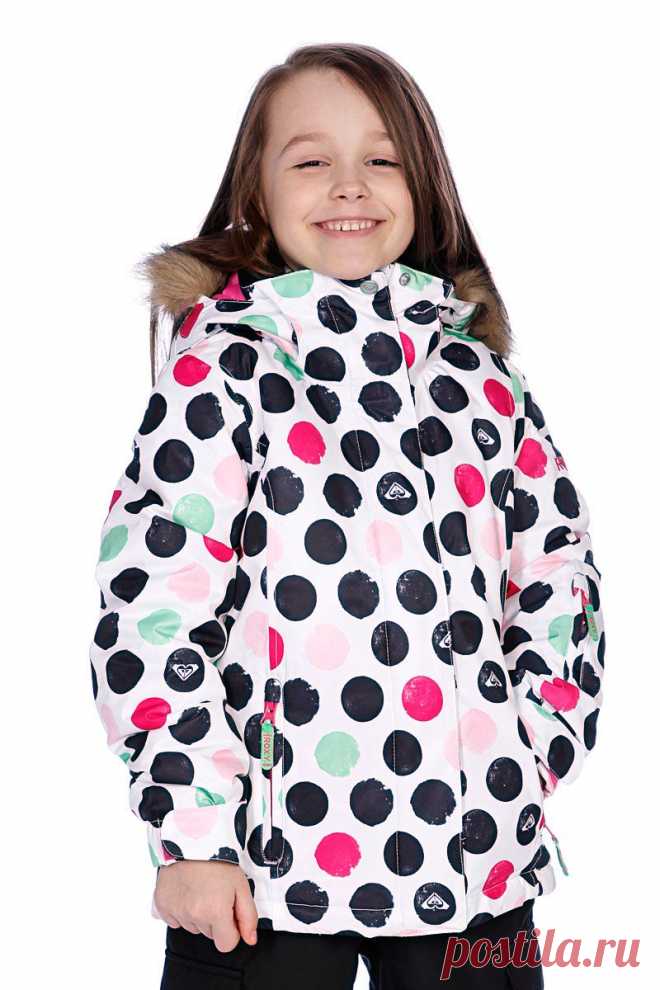 Купить Куртка сноубордическая детская Roxy Jet Ski Girl Jk Time S Dots/White: Детские куртки - Интернет-скейтшоп Proskater.ru, 3139 рублей
