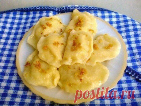 Как приготовить вареники с картошкой и грибами - рецепт, ингридиенты и фотографии