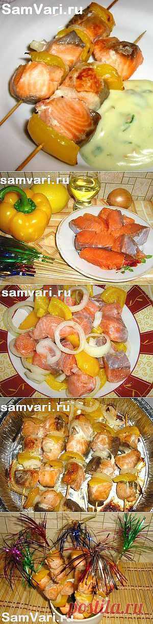 рыба на шпажках