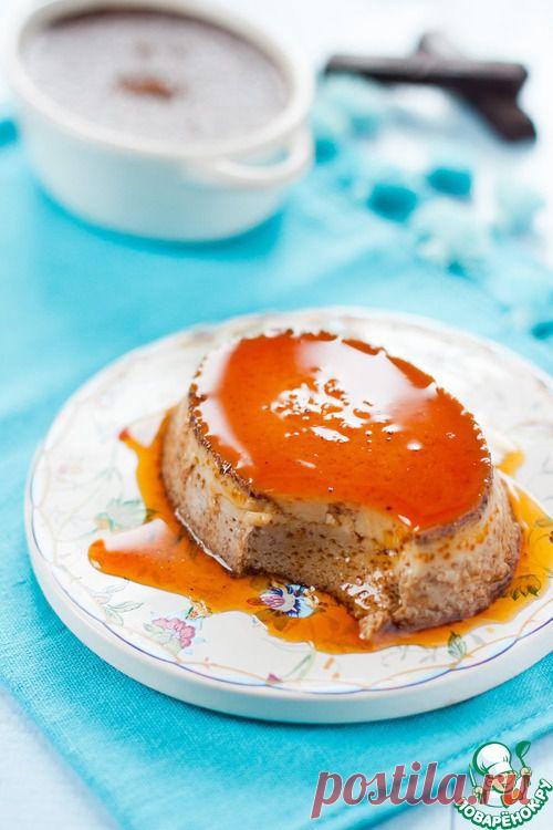 Шоколадно-кофейный флан.