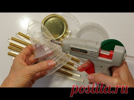 Вы ПОТЕРЯЕТЕ ДАР РЕЧИ! КРАСОТА из ПРОЗРАЧНОГО ПЛАСТИКА. Смотри Сразу diy поделки день матери.цветы