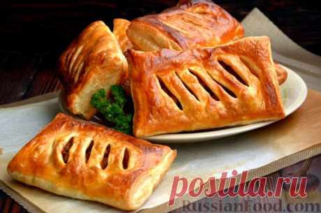 Пирожки из слоеного теста, рецепты на RussianFood.com: 303 рецепта