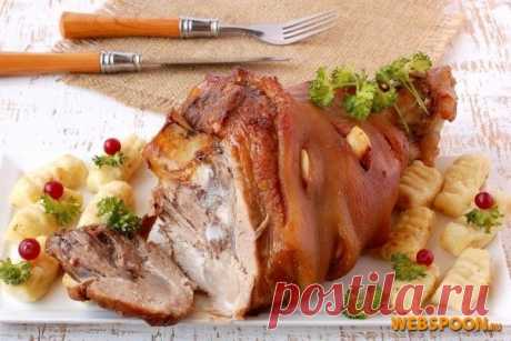 Свиная рулька с медово-горчичной корочкой с фото | Рецепт свиной рульки с медово-горчичной корочкой на Webspoon.ru