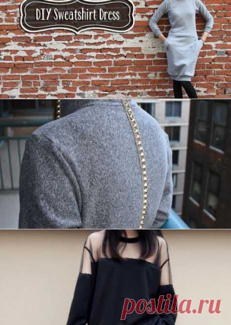 Худи, свитшоты и толстовки: идеи декора /