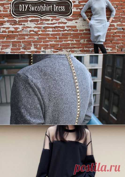 Худи, свитшоты и толстовки: идеи декора /