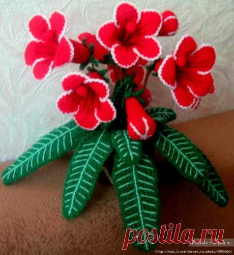 Вязаные цветочки крючком ИДЕИ