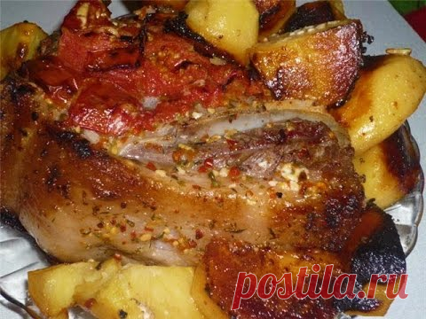 Свинина с картошкой в рукаве - пошаговый рецепт с фото на Повар.ру