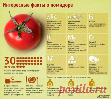 Интересные факты о помидоре