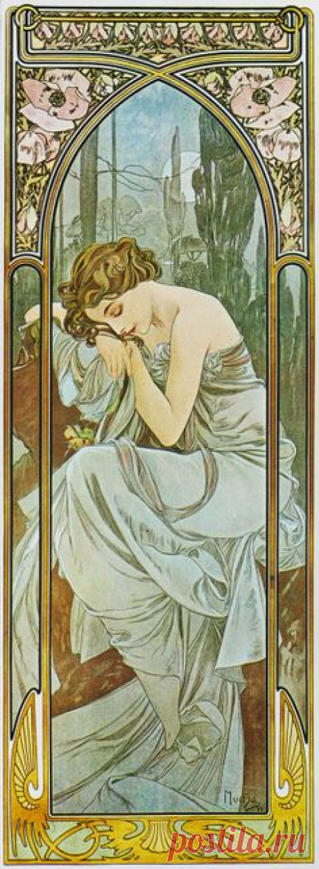 Nuit by Alphonse Mucha