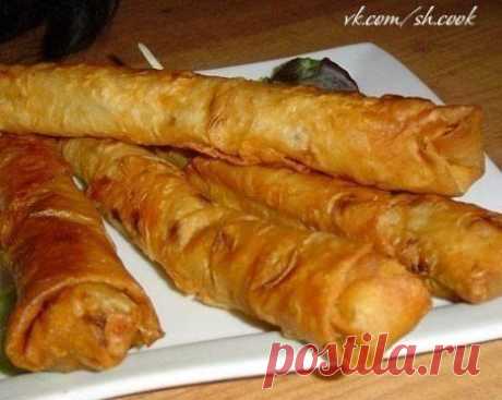 Горячая закуска из лаваша