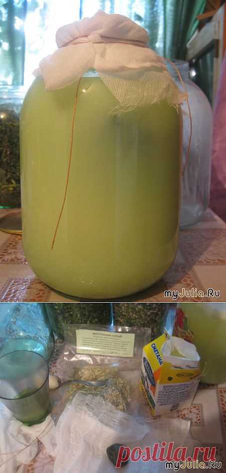 квас на травах.