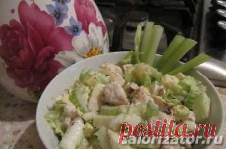 Салат из сельдерея с яблоком и курицей - калорийность, состав, описание - www.calorizator.ru