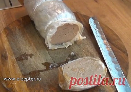 Докторская колбаса домашнего приготовления.